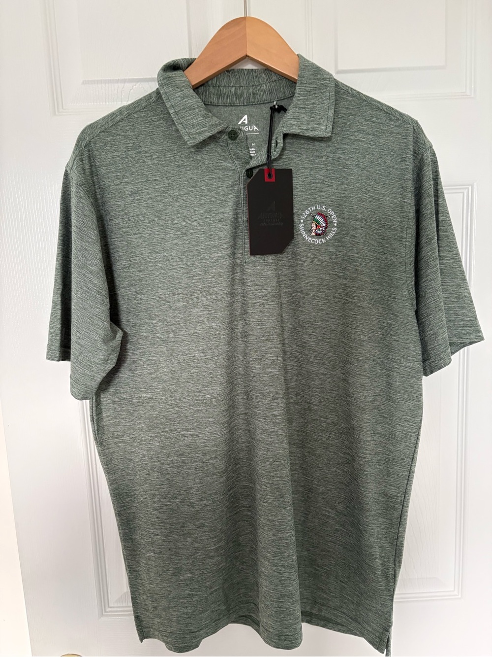 Antigua NWT  Heather Green Shinnecock Hills 126th US Open Polo
